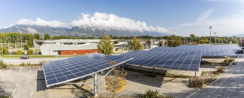 SunPower® Solar Panels Powering Three Solar Carports in Grenoble